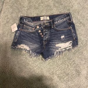 Never Worn Free People Jean Shorts